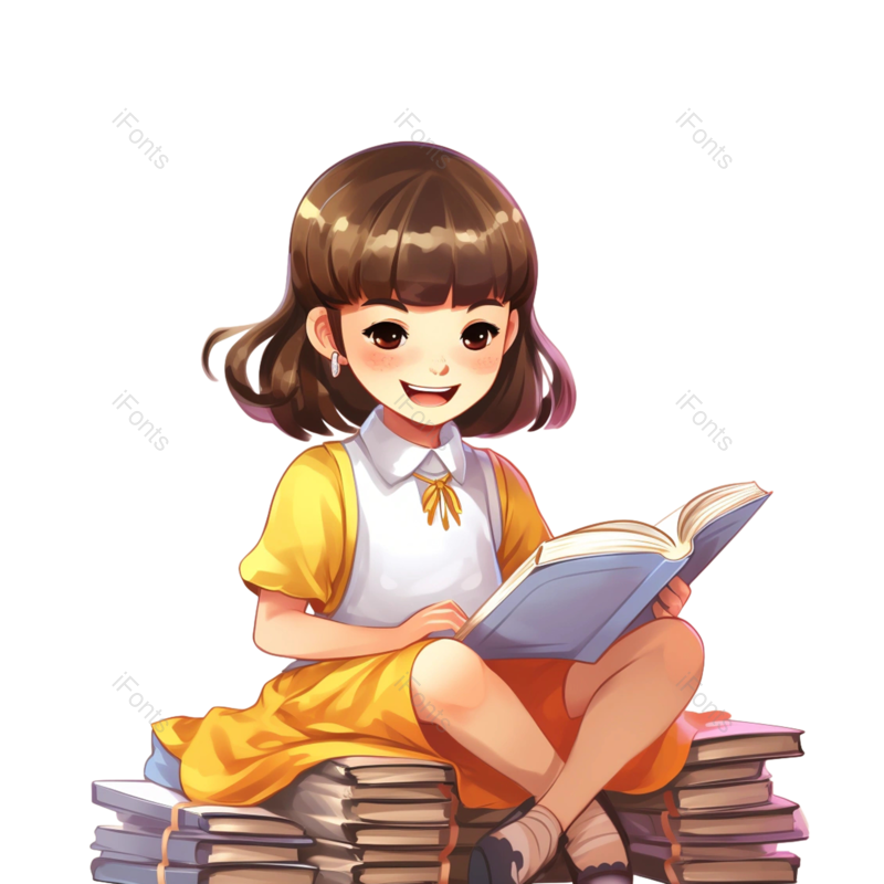 学习图片,儿童学习元素,快乐PNG,教育免抠素材